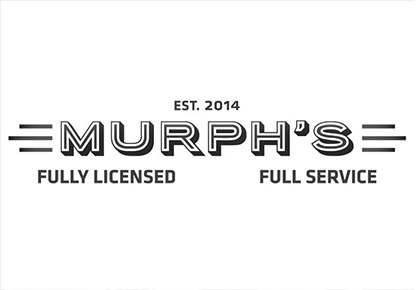 Murph's logo black and white