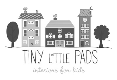 Tiny Little Pads logo black and white